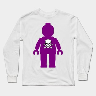 Minifig with Skull Design Long Sleeve T-Shirt